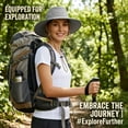 thumbnail image 5 of Tirrinia Fishing Hiking Hat for Women Safari Sun Hat Wide Brim Camping Hiking Fishing Hunting Boating Safari Cap with Adjustable Drawstring Boonie UPF 50+ Grey, 5 of 9