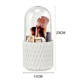 thumbnail image 2 of Clear Cosmetic Brush Container Large Capacity Waterproof Dustproof Holder for Desktop Drawer Bathroom, 2 of 2