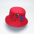 thumbnail image 2 of NIEWTR Kids Toddler Baby Boy Sun Hat Summer Bucket Hats with UPF 50+ UV Sun Protective Child Summer Beach Hats 0-5 Years（Red,One Size), 2 of 3