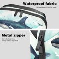 thumbnail image 4 of Whale Electronic Organizer Travel Case, Waterproof Oxford Cloth Storage Pouch Bag, Box with Cord Organizer Storage for Computer Cable Organizer, 5.9x9.44x3.14 in., 4 of 6