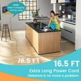 thumbnail image 5 of Canddidliike 1400W Handheld Steam Cleaner with 14-Piece Accessory Kit and Child Lock-Blue, Perfect for Stain Removal, Curtains, Car Seats, Floor, Window Cleaning, 5 of 10