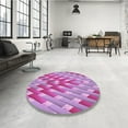 thumbnail image 4 of Ahgly Company Machine Washable Indoor Rectangle Transitional Violet Purple Area Rugs, 5' x 8', 4 of 7