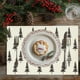 thumbnail image 4 of Camino de mesa navideño con diseño de copos de nieve y árboles, tejido de poliéster antideslizante, resistente al calor, para decoración de cenas navideñas, f Nchkun, 4 of 8