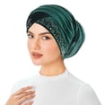 thumbnail image 2 of Women's Bucket Hat under $5! Yrmaups Women's Velvet Rhinestone Turban Hat, Muslim Head Wrap Foldable Stackable Hat, Fashion Winter Cap for Women, Elegant Headwear, Daily Use Hat, 2 of 2