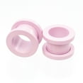 thumbnail image 2 of Plugs Matte Pastel Pink Screw Fit - Sold as a Pair Surgical Steel, 2 of 5