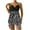 Black, variant on Wyobmus Women's Halter Tankini Swimdress 2 Piece Plus Size Swimsuits Tummy Control Bathing Suits Swim Dress With Shorts Black