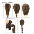 thumbnail image 4 of LELINTA Womens Long Straight Fishtail Braids Hair Extension Ponytail Hairpieces with a Jaw/Claw Clip, 4 of 4