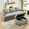 thumbnail image 2 of Modular Ottoman for Sectional Sofa, Chenille Comfy Upholstered Furniture for Living Room, Apartment, Studio, Office, 2 of 5