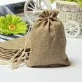 thumbnail image 3 of Flmtop 5Pcs Mini Rustic Burlap Bag Drawstring Wedding Party Favor Vintage Sack Pouch, 3 of 10