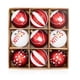 thumbnail image 3 of 9 piezas/caja de 6 cm, adornos de bolas de Navidad para colgar en el árbol de Navidad, decoraciones navideñas para el hogar, regalo de Navidad y Año Nuevo 2023, 3 of 5