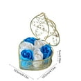 thumbnail image 3 of VWRXBZ Soap Flowers in Iron Basket 6 Soap Roses Valentines Day Gift Home Decoration Romantic Ambiance Ornament for Desk Shelf Party 4.13x4.13x2.76 Inch, 3 of 7