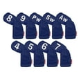 thumbnail image 1 of LOVIVER 9Pcs Golf Iron Headcover Protection 4-9,PW,SW,AW Guard Fits All Brands Navy Blue, 1 of 4