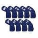 thumbnail image 1 of 9 piezas Golf Iron Headcover, Golf Club Head Cover 4,5,6,7,8,9,PW,SW,AW con Big Sharpla  Cubierta de cabeza de hierro de golf, 1 of 4