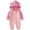 Pink, variant on Zshosam Infant Girl Clothes Winter Baby Girl Button Down Romper One-Piece Jumpsuit Long Sleeve Romper Infant Size 3 6 Months,(Brown 3-6 Months)