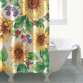 thumbnail image 4 of Waterproof Cute Sunflower Colorful Shower Curtain 72x72 Inch Boho Style Polyester Unique Shower Curtain for Bathroom Hotel Home Decor with 12 Plastic Hooks, 4 of 5