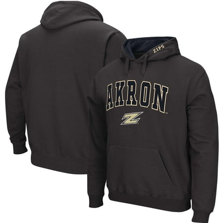 Arched Logo Zip - Akron Zips Colosseum Arch & Logo Pullover Hoodie - Charcoal
