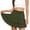 Army Green, variant on ‌Women's Basic Flared Mini Skirt High Waisted Ruffle Elastic Waist A-Line Casual Versatile Short Skirt for Summer Daily Wear