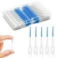thumbnail image 1 of Pinceles interdentales ACSKD, palillos de hilo dental, 200 unidades, azules, 1 of 6