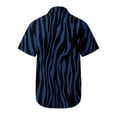 thumbnail image 5 of XIAOCHA Women's Zebra Print Button Down Shirts Turn Down Collar Casual Short Sleeve Blouses, 5 of 5
