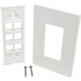 thumbnail image 4 of 6-Port Single-Gang Universal Keystone Wallplate, White, 4 of 4