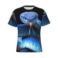 thumbnail image 3 of Naloa Blue Viper Snake Men's T-Shirt Sport T-shirt Men's Basic Tee Casual Men's Shirt, Round Neck, Short Sleeves - Small, 3 of 5