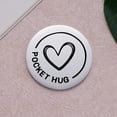 thumbnail image 5 of Pocket Hug Token Inspirational Reminder Gifts Mental Health Thinking of You Gift Self Love with PU Leather Keychain, 5 of 12