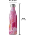 thumbnail image 4 of Botella de Agua Acero Inoxidable S'well, Recipientes con Aislamiento al vacío Triple Capa, Mantienen Bebidas Frías 36 horas y Calientes 18, Libre de BPA, Perfecta Viajar, Ágata Rosa, 500 ML, 4 of 5