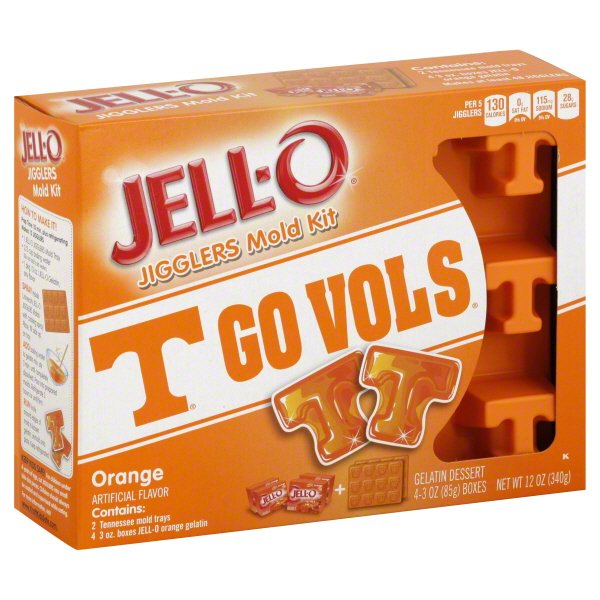JELLO Jigglers University of Tennessee Orange Mold Kit, 6 pc Walmart