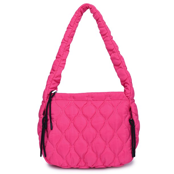 Bolso de hombro acolchado para mujer, elegante bolso para axila, bolso de mano sencillo para viajes al aire libre