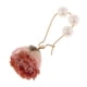 thumbnail image 3 of Pendientes colgantes con dijes de flores de resina epoxi recubiertos con perlas artificiales. Rosado, 3 of 9
