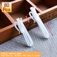 thumbnail image 2 of Ganchos para cortinas Senylanhxy, 80 unidades, de plástico, con pliegues ajustables, 2 of 6