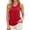 z-260618-1-RD1, variant on SNKSDGM Female Women's Tank Tops with Built in Bra Cotton Tank Top for Women Plus Size 3X New V Neck Sleeveless Solid Color Vest T Shirt Border Foreign Trade Casual Women's Wear S