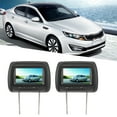 thumbnail image 4 of Car Player, 2pcs 7 In  Control Adjustable Headrest LCD Video Player MP5 Display Black For Car Headrest Dvd Player Display Poggiatesta Auto Car Player Headrest Display Car Dvd, 4 of 8