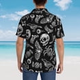 thumbnail image 5 of Haiem Skull bird bat spider Printed Hawaiian Shirt for Men - Men’s Casual Beach Summer Shirts - Stretch Fabric with Modern Fit-3X-Large, 5 of 7