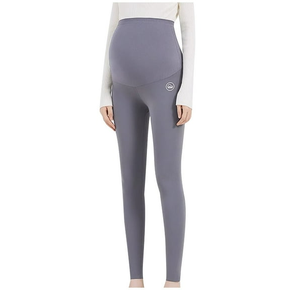 QNANSPI Maternity Leggings, Yoga Pants for Women, Maternity Over The Belly Stretchy Leggings Lightweight Yoga Barre Pants Outdoor Wear Full Length Maternity Pants