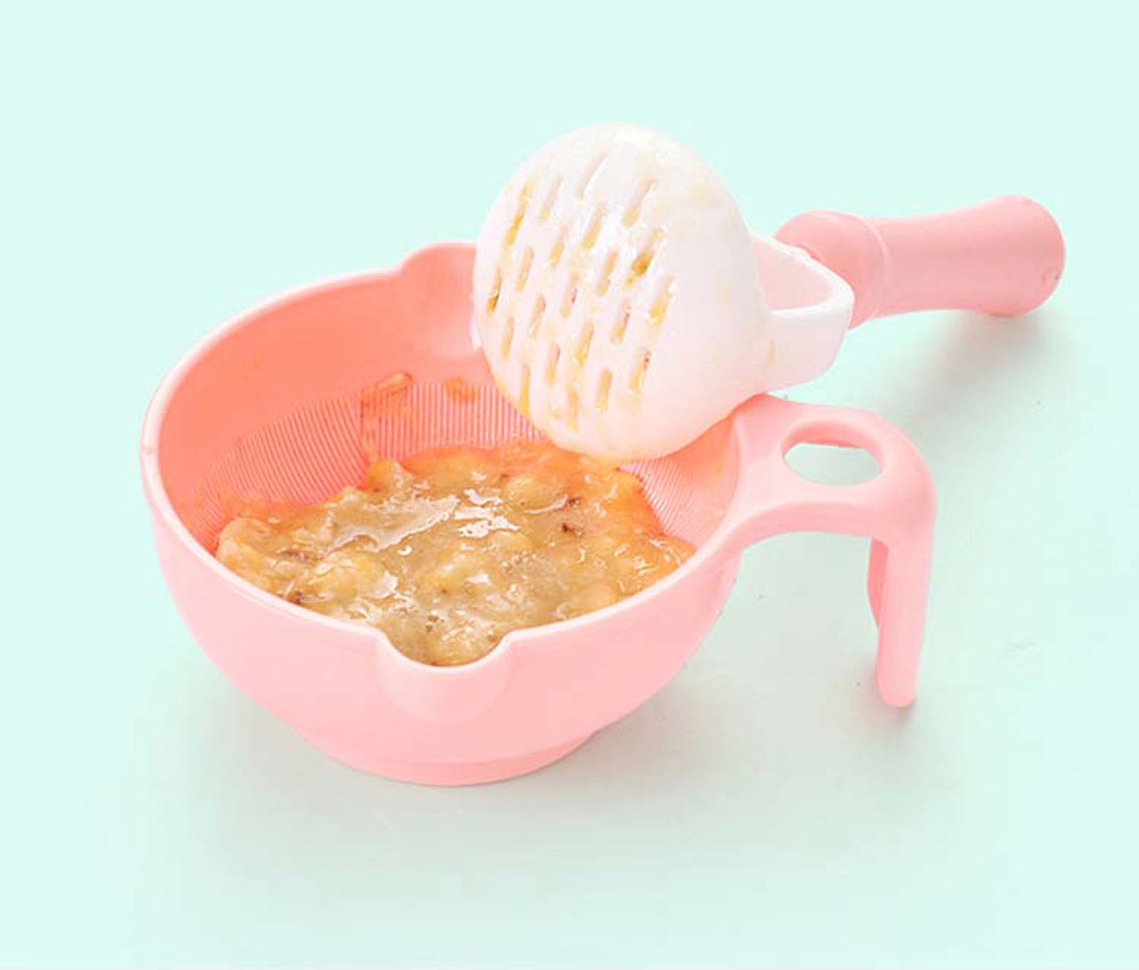 JilgTeok 5 Packs Onion Chopper Garlic Cutter Manual Food Processor Puree Stick Tool Food Grinding Bowl for Chili, Vegetable, Nuts, Fruits, Salad Kitchen Gadgets