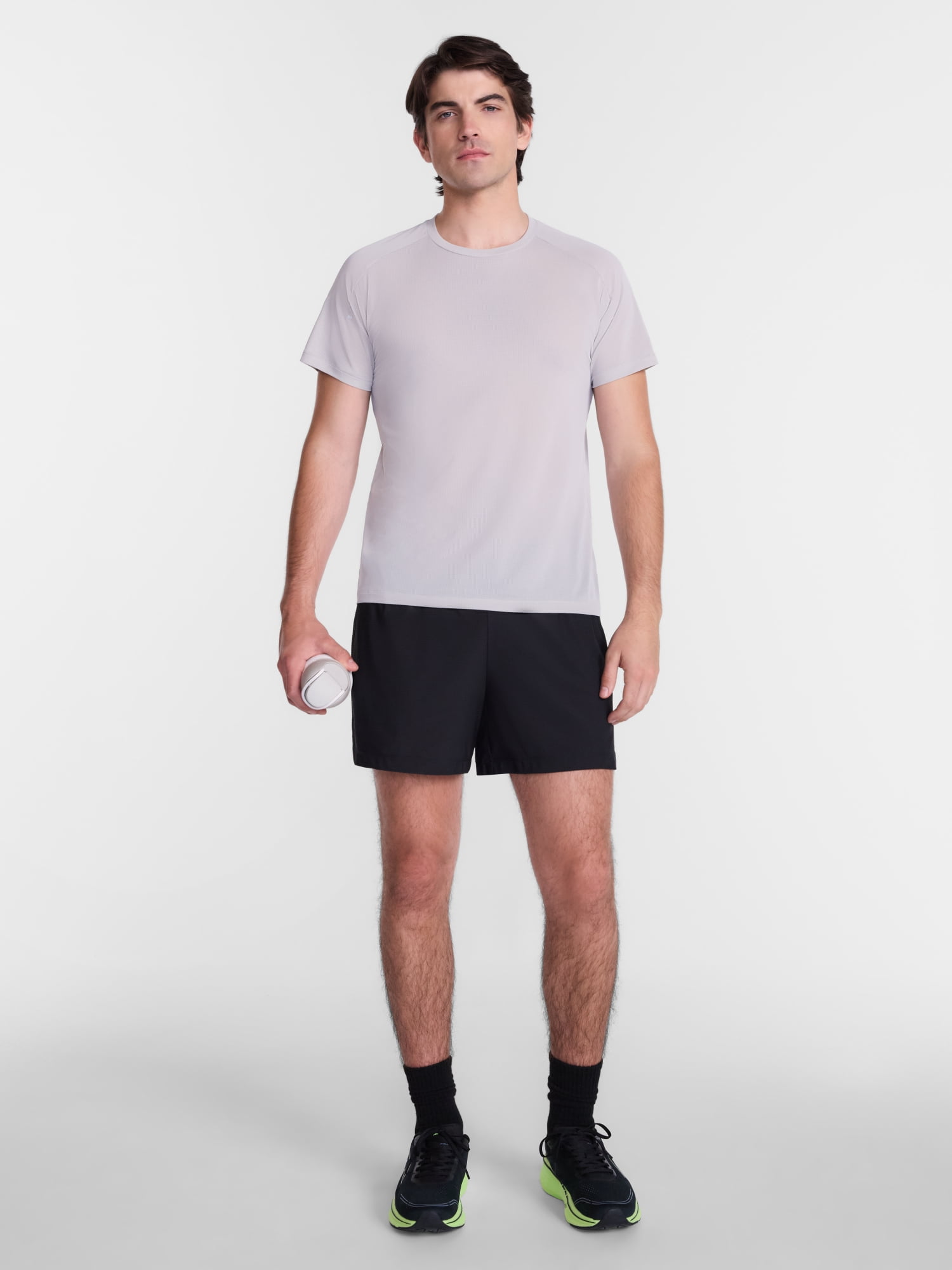 Avia Men's and Big Men's Performance Textured Shorts, 5'' Inseam, Sizes XS-5XB