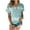 Mint Green, variant on Hvyesh Women Plus Size T-Shirt Loose Fit Tie Dye Tops Short Sleeve Gym Basic Tee Shirt Summer Casual Blouses Código descuento