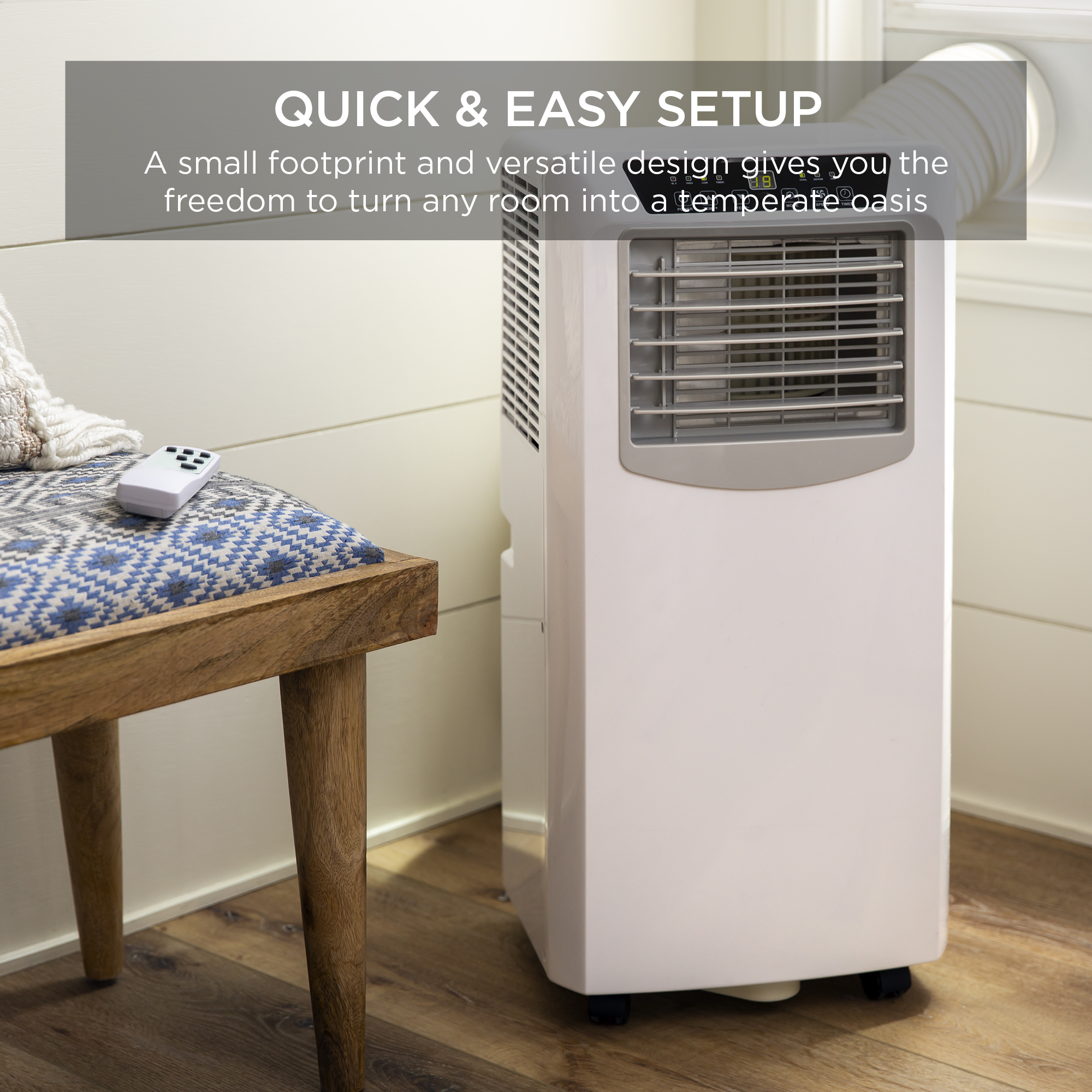 Best Choice Products 10,000 BTU 3-in-1 Air Conditioner Cooling Fan Dehumidifier w/ Remote Control, 200 SqFt Capacity - image 5 of 7