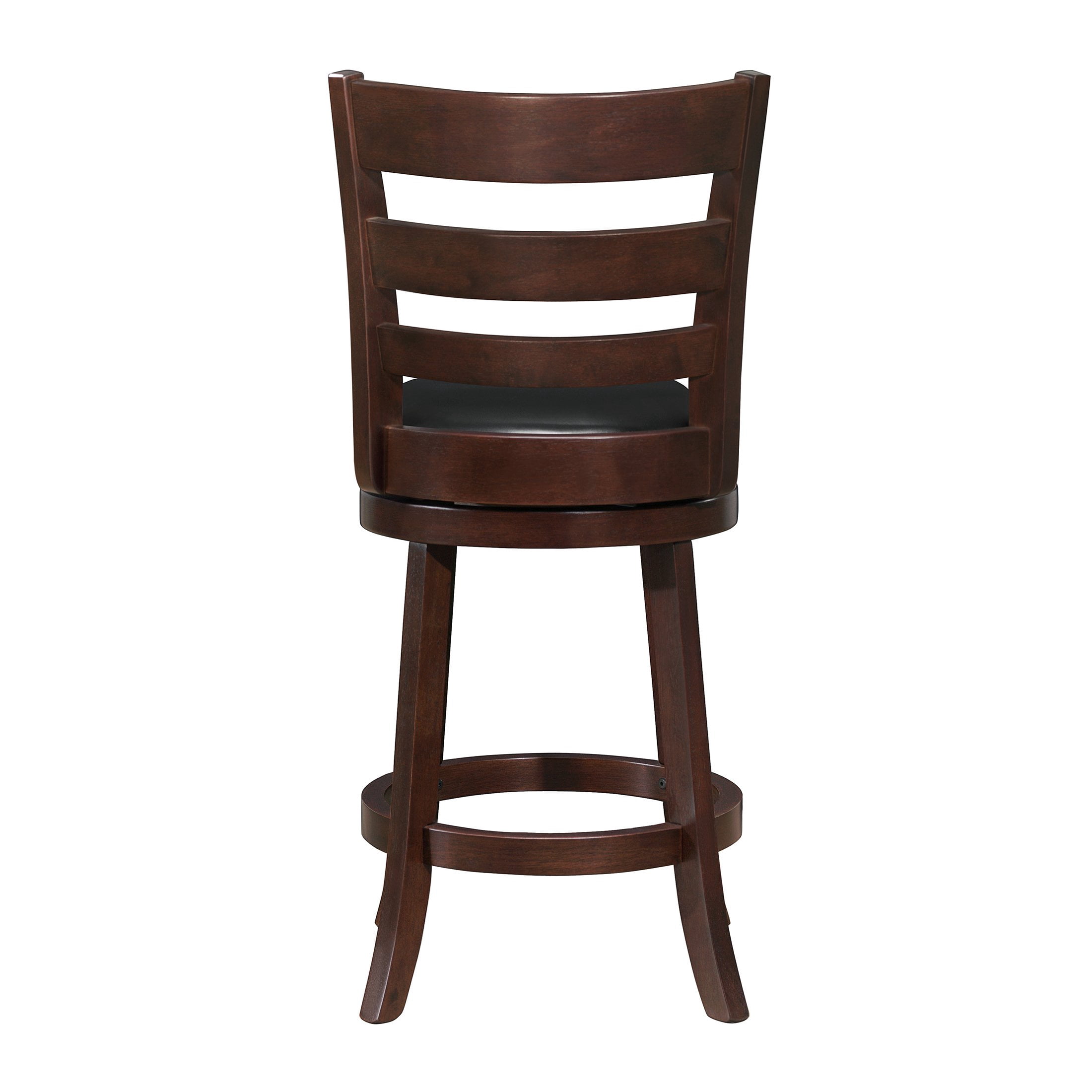 OakvillePark Odelia Ladder Back Swivel Barstool, Counter Height, Cherry