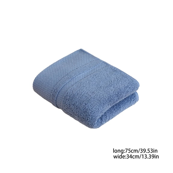 Beautynvta Hand Towels, Cotton Super Soft Face Towels, 13.39x29.53 In Thick Towel for Bathroom Hotel Pool Shower, Blue