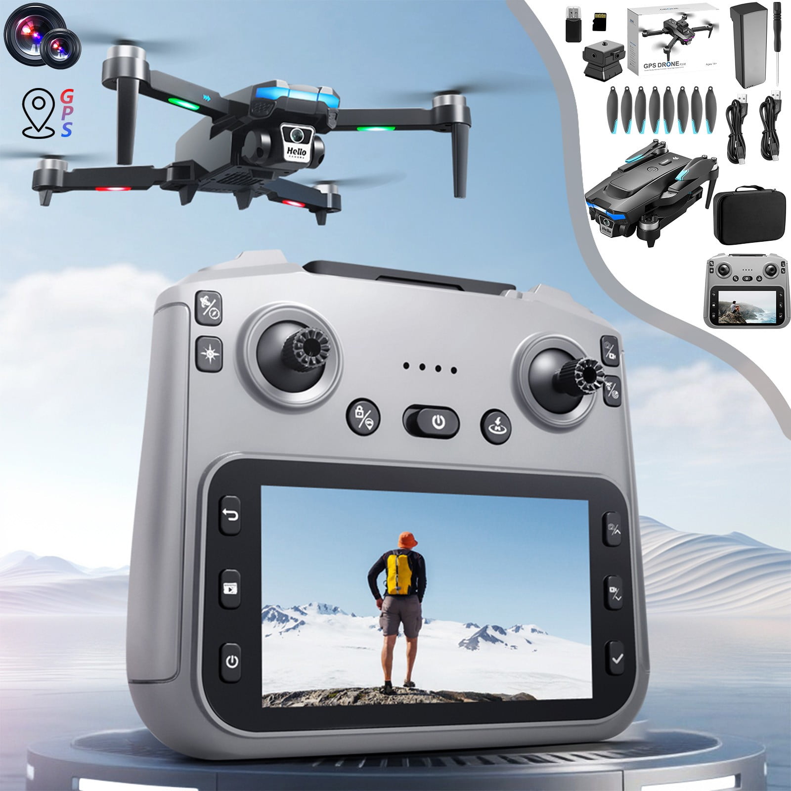Sky Rider Battle Drones 2 Quadcopter Combat Drones, DR1717B
