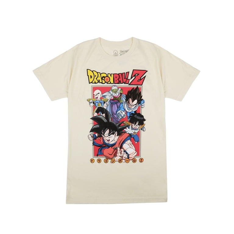 Dragon Ball Z Men's Graphic Tee Shirt, White, 100% Cotton, S