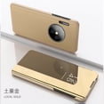 thumbnail image 1 of For Huawei P30 Lite P30 Pro Case Clear View Mirror Phone Case For Huawei Mate 30 Pro Lite Flip Magnetic Leather Stand Back Cover gold For Mate 30 Lite, 1 of 6