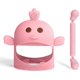 thumbnail image 1 of Anillo de dentición de silicona, juego de juguetes para la dentición del bebé, anillos de dentición suaves sin BPA, estimulan el crecimiento de encías y dientes, para niños y niñas (rosa), 1 of 5