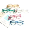 thumbnail image 4 of JOSCHOO 5 Pack Reading Glasses for Women Fashion Color Round Reader,+2.00, 4 of 6