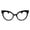 Black, variant on 2SeeLife Oversized TR-90 Cat Eye Reading Glasses for Women – Narrow-Medium Fit, Durable and Sturdy Frame, Premium Readers, Brown Tortoise, +2.00