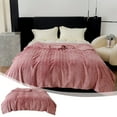 thumbnail image 1 of Striped Vintage Milk Velvet Blanket Winter Thickened Warm Blanket Nap Blanket Shawl Blanket Warm Blanket, 1 of 2