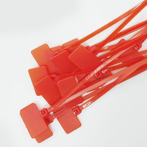LOLIPPYY 250Pcs Heavy Duty Self Locking Cable Ties with Marking Tags for Home and Office