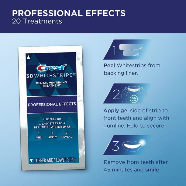 Crest 3D Whitestrips Professional Effects & Supreme Bright